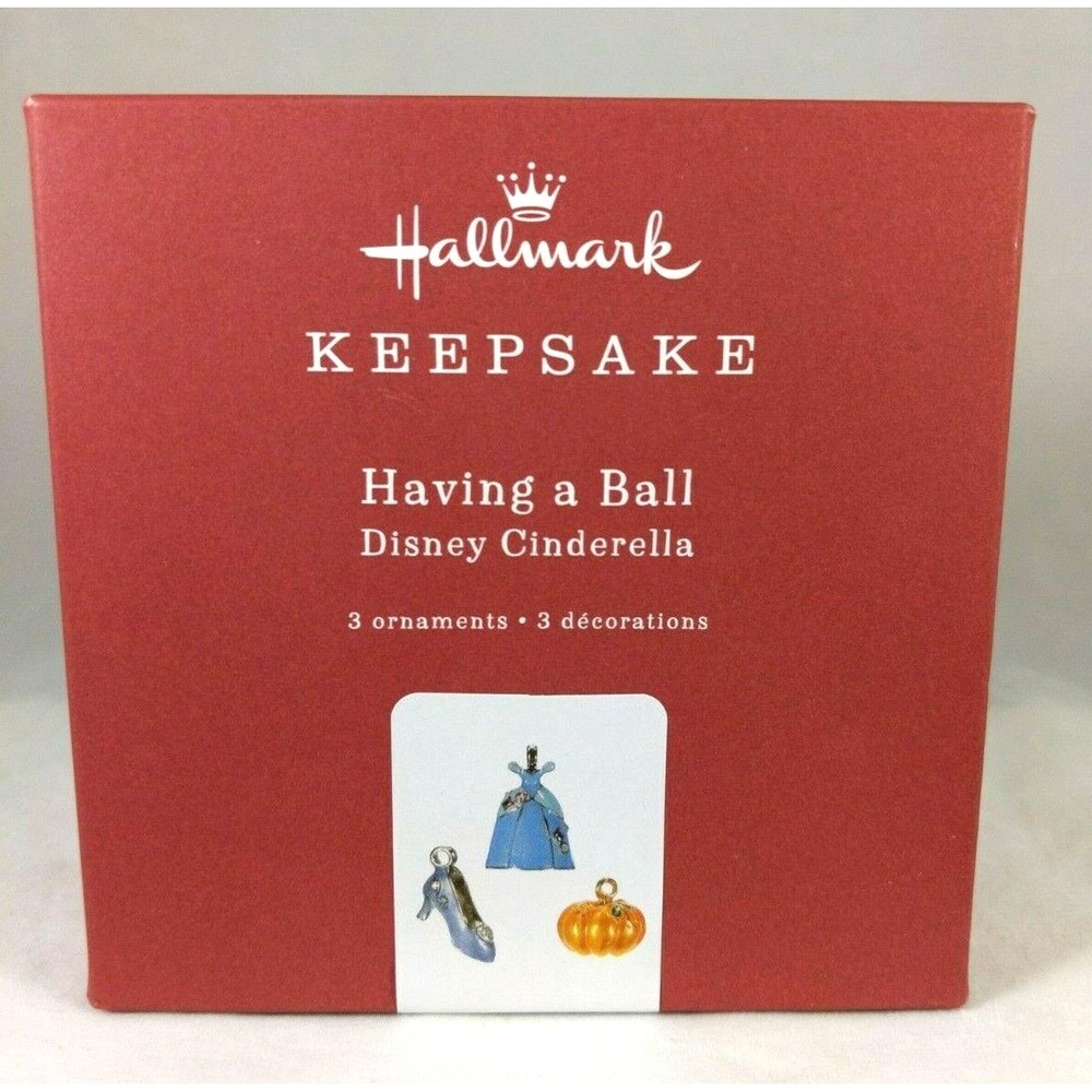 Hallmark Disney 2019 Cinderella Having A Ball Miniature‎ Ornament Set New - Picture 2 of 5